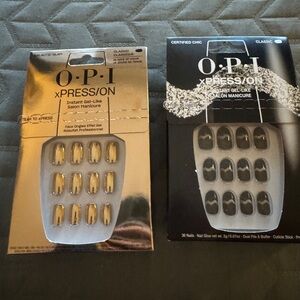 OPI xPRESS/ON Gel Manicure - Metallic Glam and Certified Chic